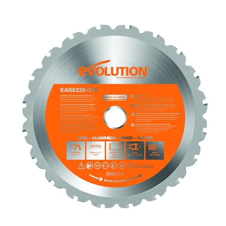 Evolution 9-Inch Multi Material Blade with 1-Inch Arbor RAGE230BLADE